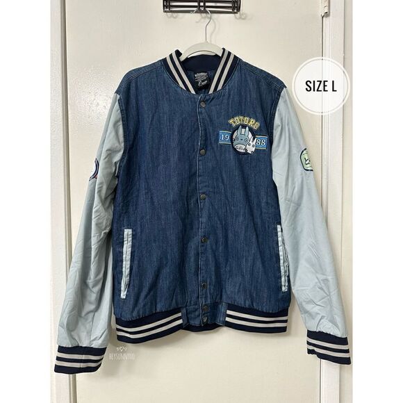Studio Ghibli My Neighbor Totoro Circle Portrait Varsity Jacket Size L - Picture 7 of 10